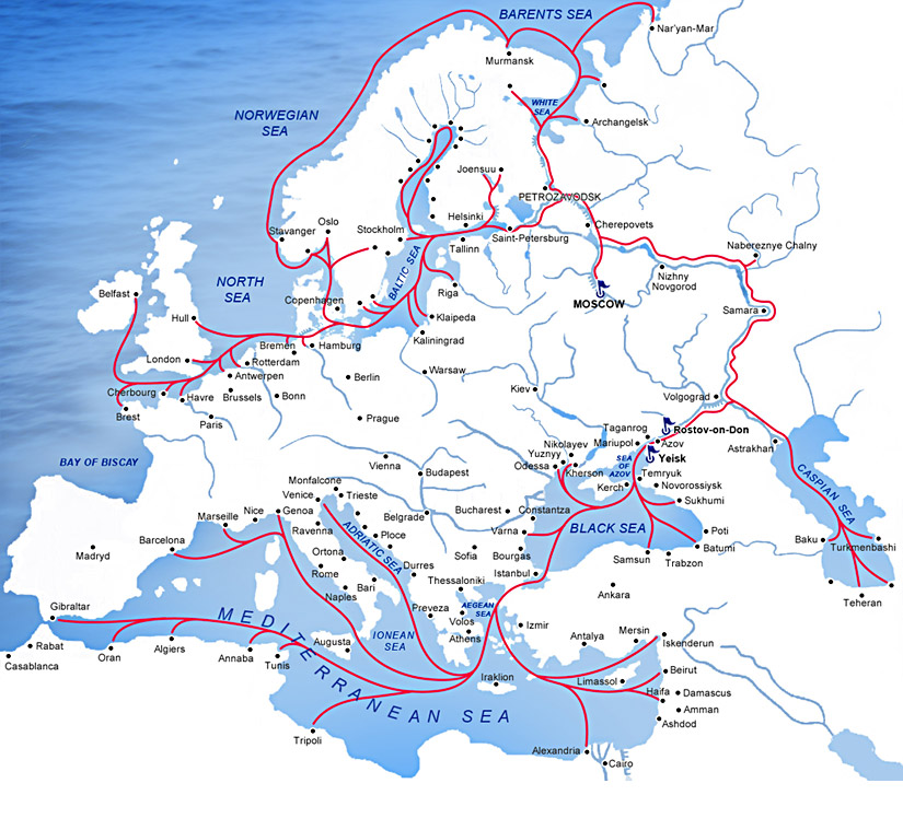 map of middle east and europe. and Eastern Europe,